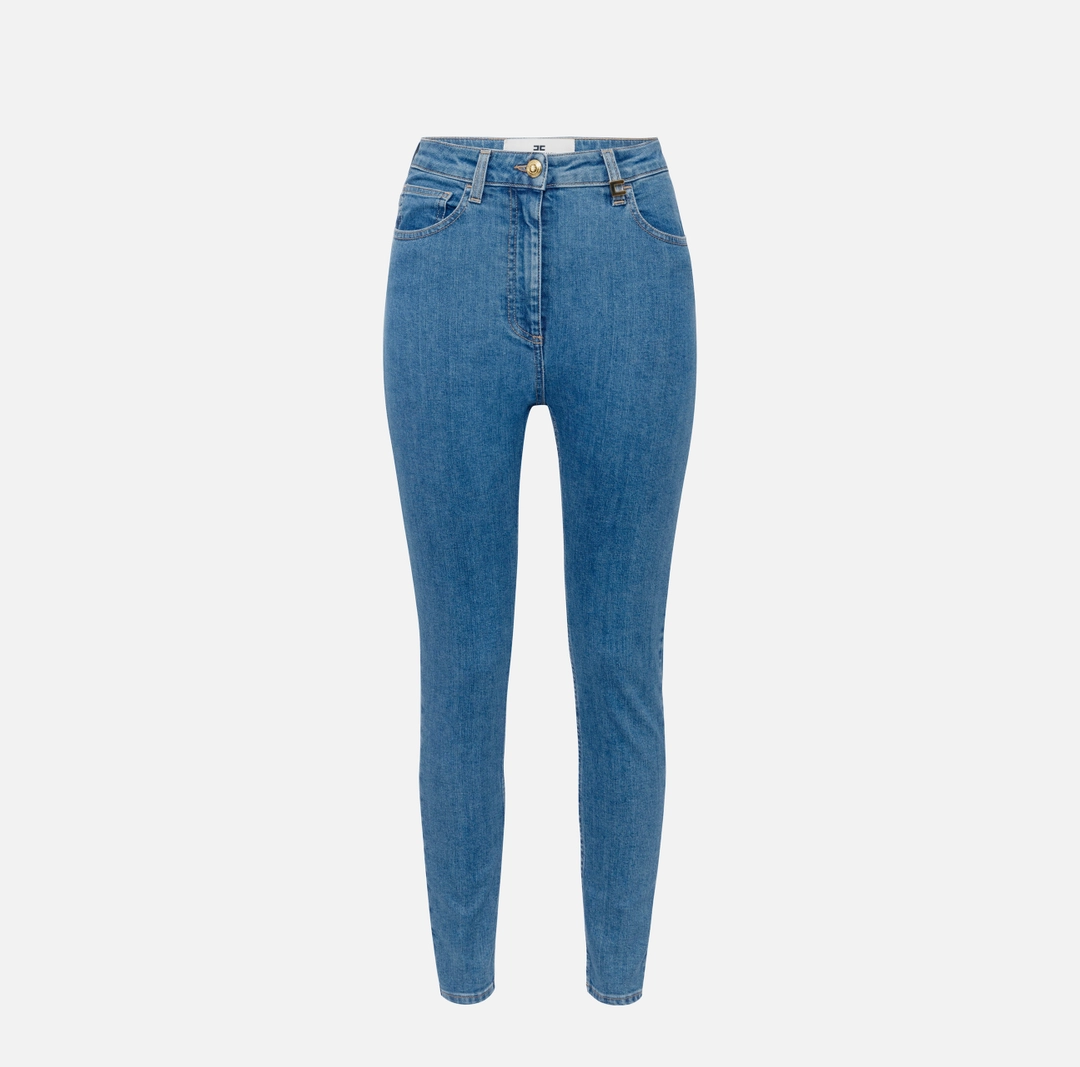 Jeans skinny con dettaglio logo