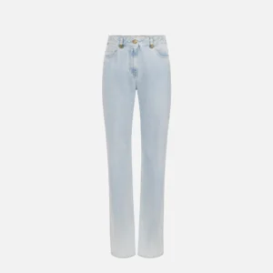 Jeans a palazzo con dettagli logo