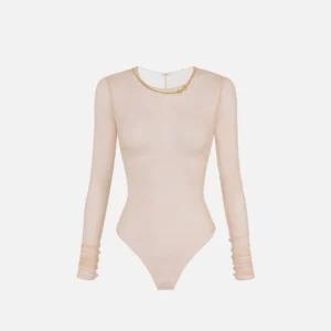 Body in tulle con collana