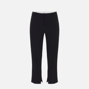 Pantaloni in crêpe leggero con dettagli smoking