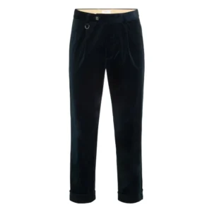 Pantalone   Chino   in   Velluto   Liscio   Merlot