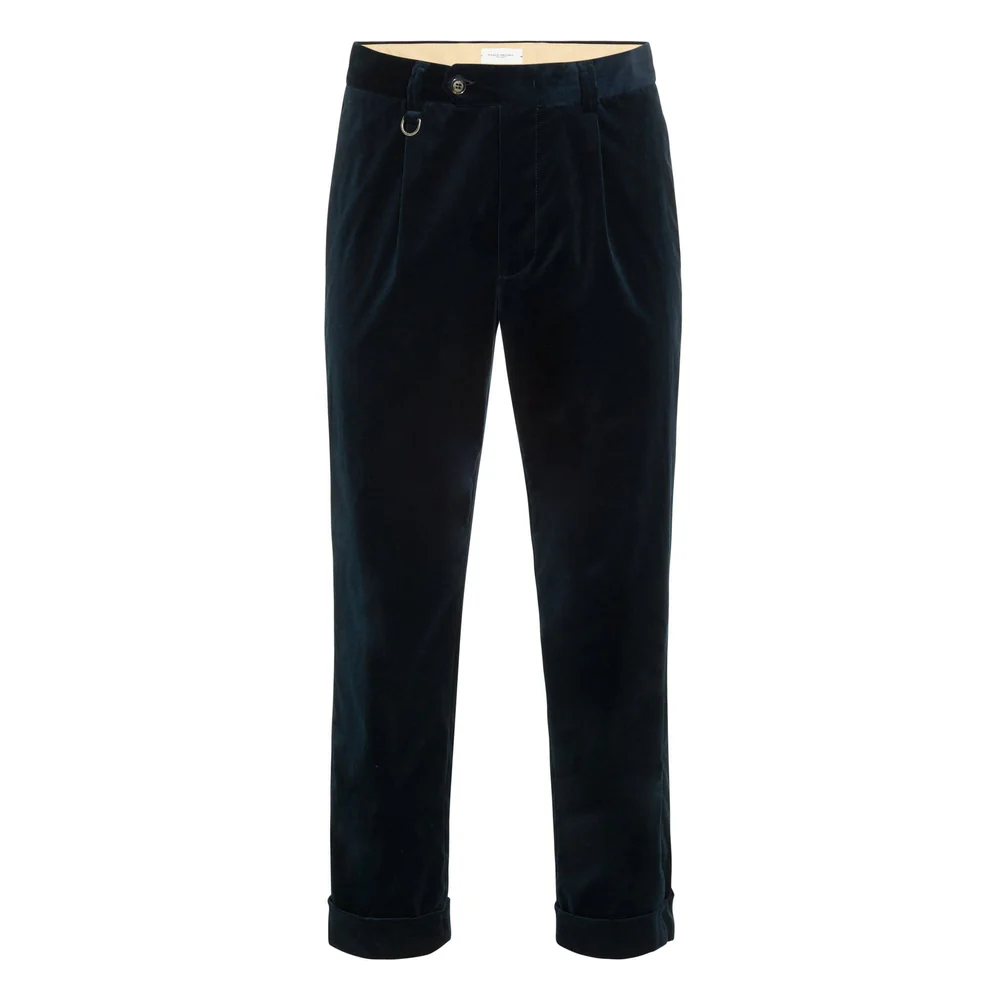 Pantalone   Chino   in   Velluto   Liscio   Merlot