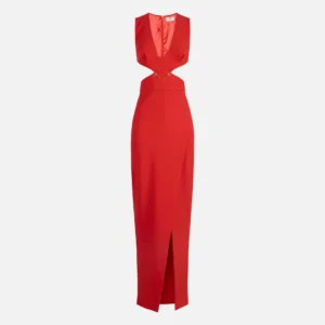 Abito Red Carpet in crêpe leggero con cut-out "Spring Summer 2026"