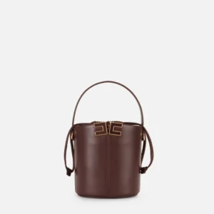 Borsa a secchiello con dettaglio logo "Spring Summer 2026"