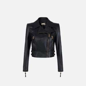 Giacca biker in pelle "Spring Summer 2026"