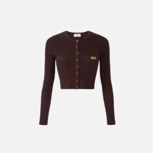 Cardigan in maglia a micro-trecce " Spring Summer 2026"